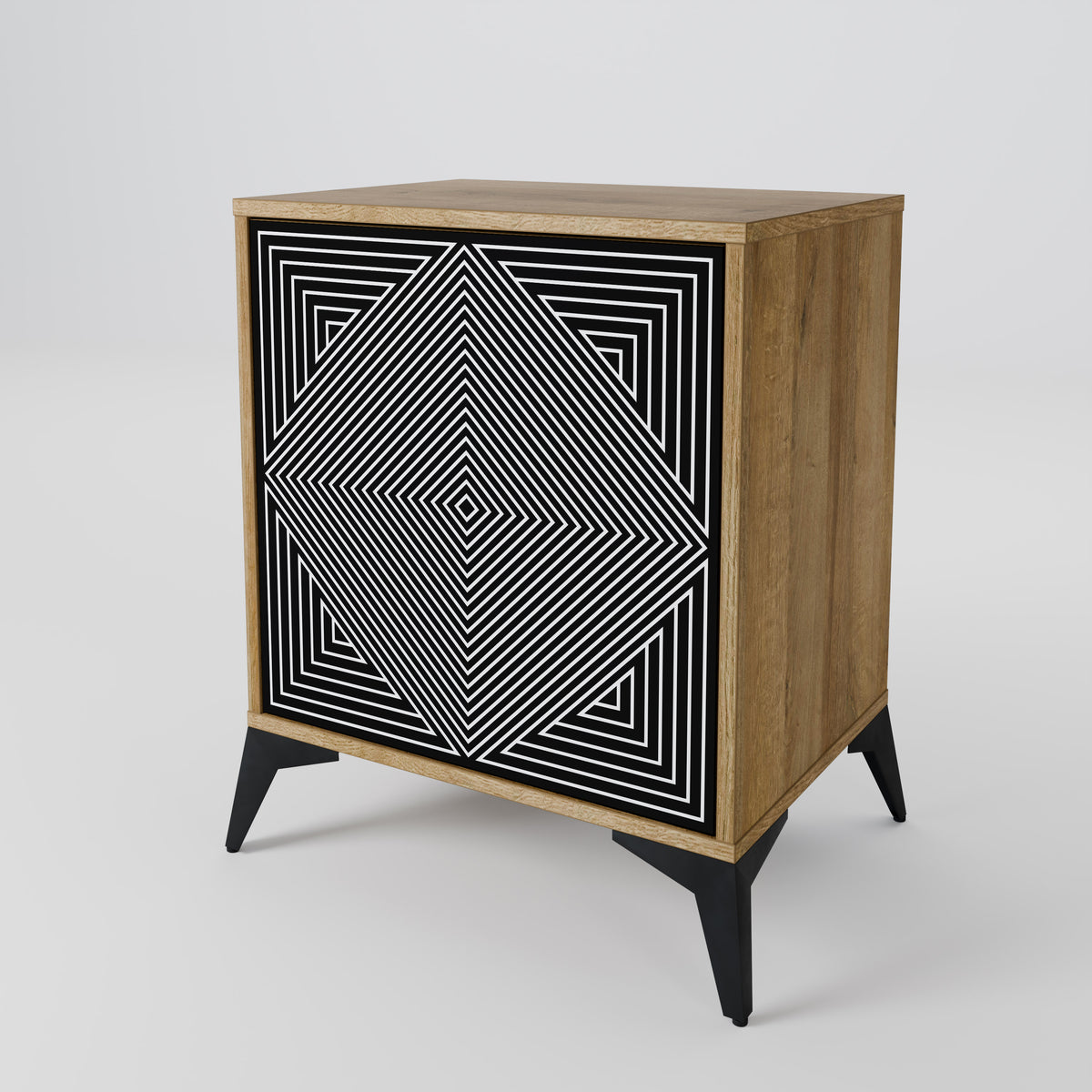 POLYGON ILLUSION 1-Door Sideboard