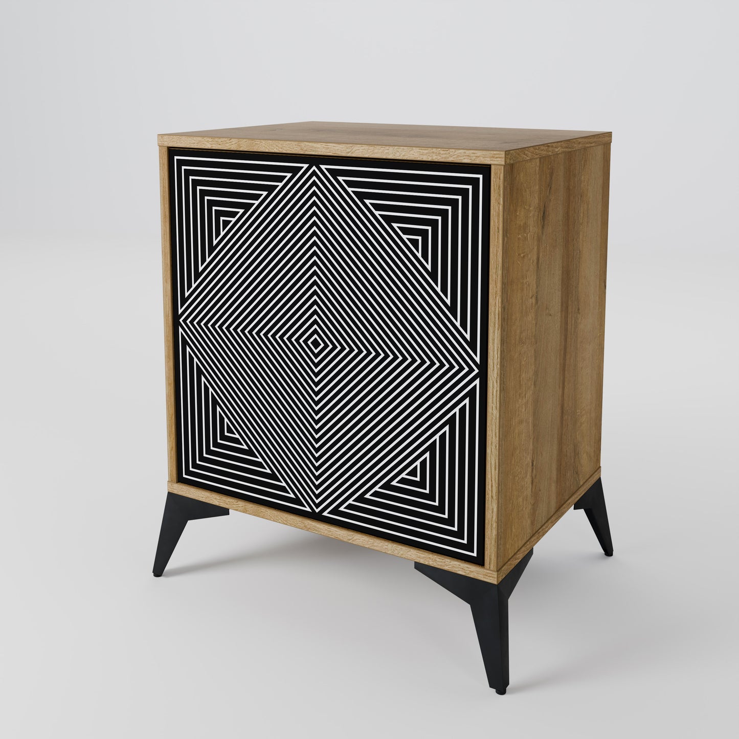 POLYGON ILLUSION 1-Door Sideboard