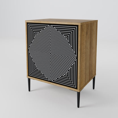 POLYGON ILLUSION 1-Door Sideboard