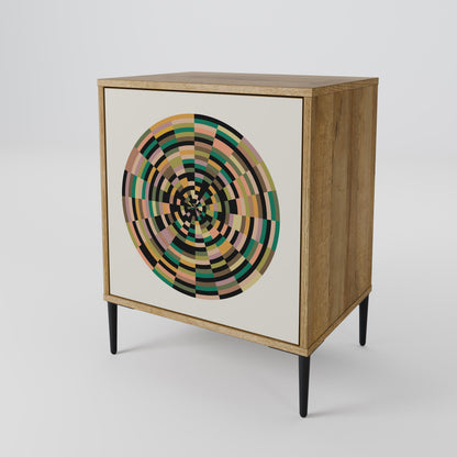 GREEN CIRCLES 1-Door Sideboard