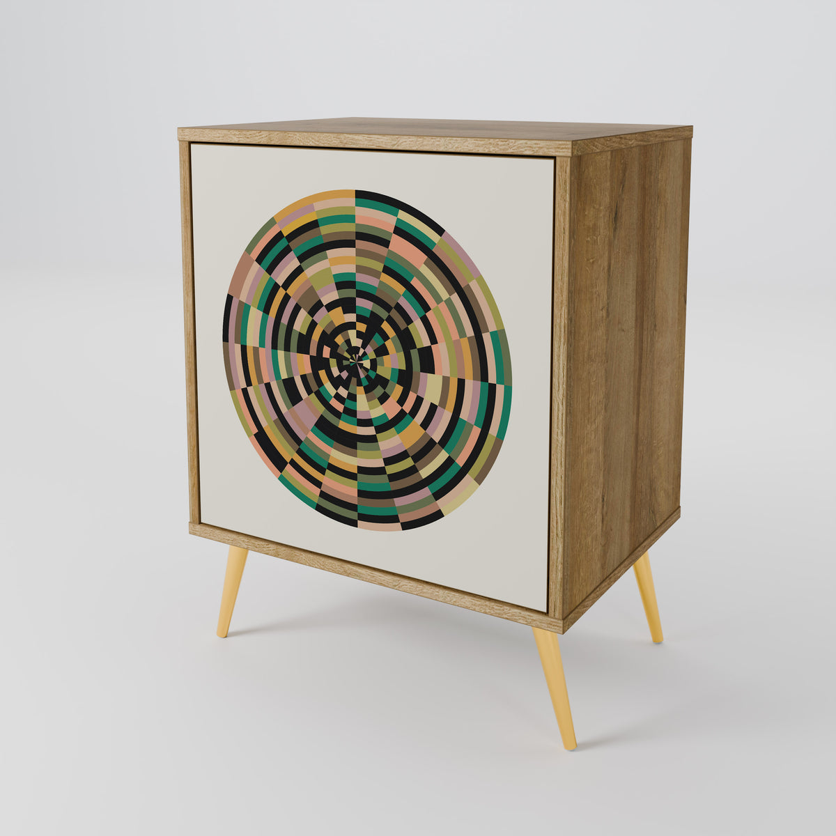 GREEN CIRCLES 1-Door Sideboard