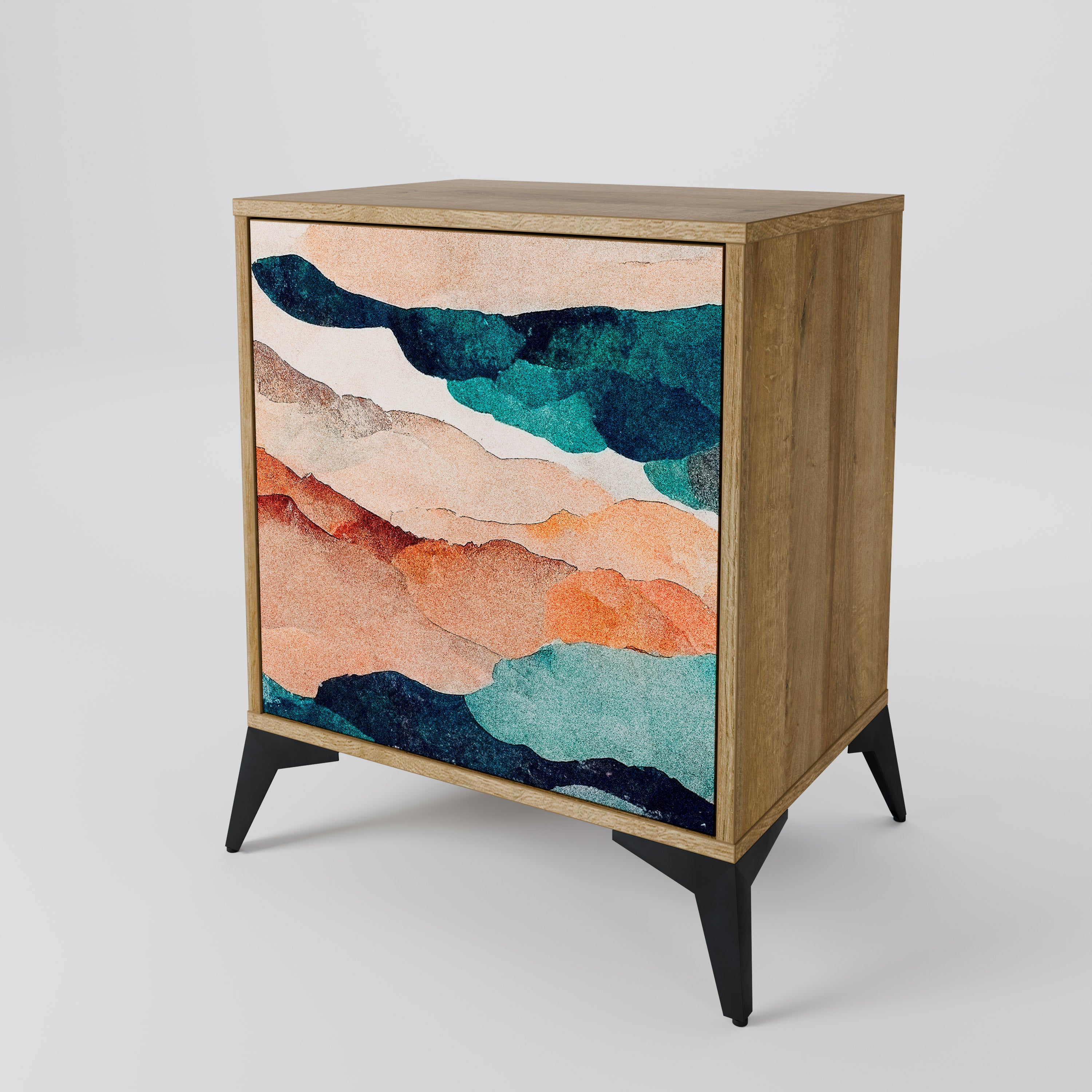 ABSTRACT LANDSCAPE 1-Door Sideboard