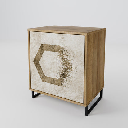 HEXAGONAL SHAPES 1-Door Sideboard