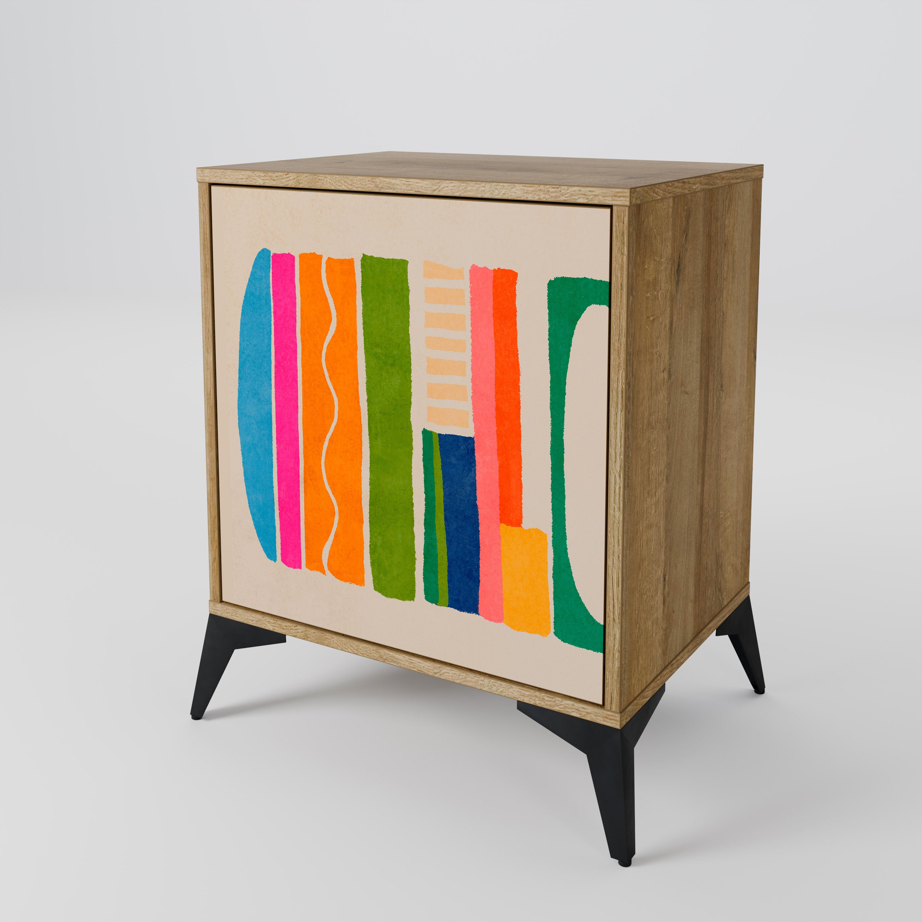 GEOMETRIC SHINE 1-Door Sideboard
