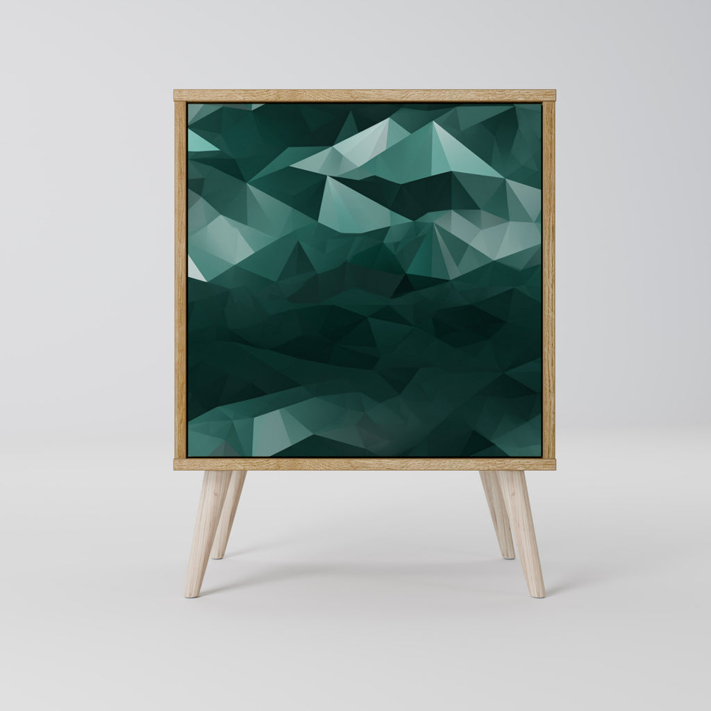 POLYGONAL FLOATING 1-Door Sideboard