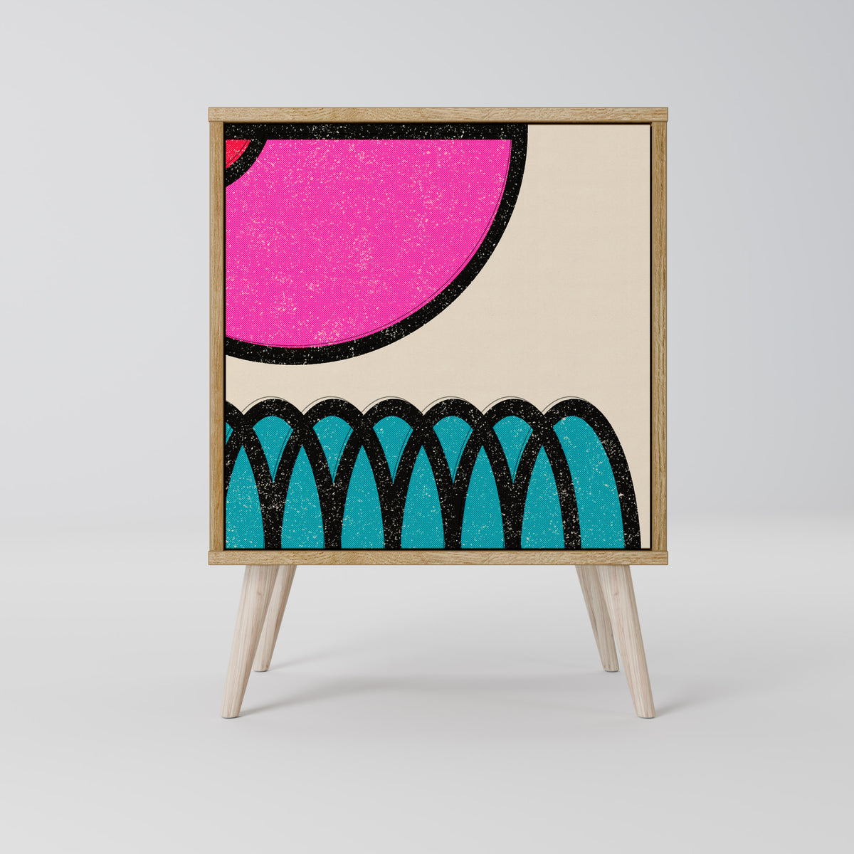 GEOMETRIC RHAPSODY 1-Door Sideboard
