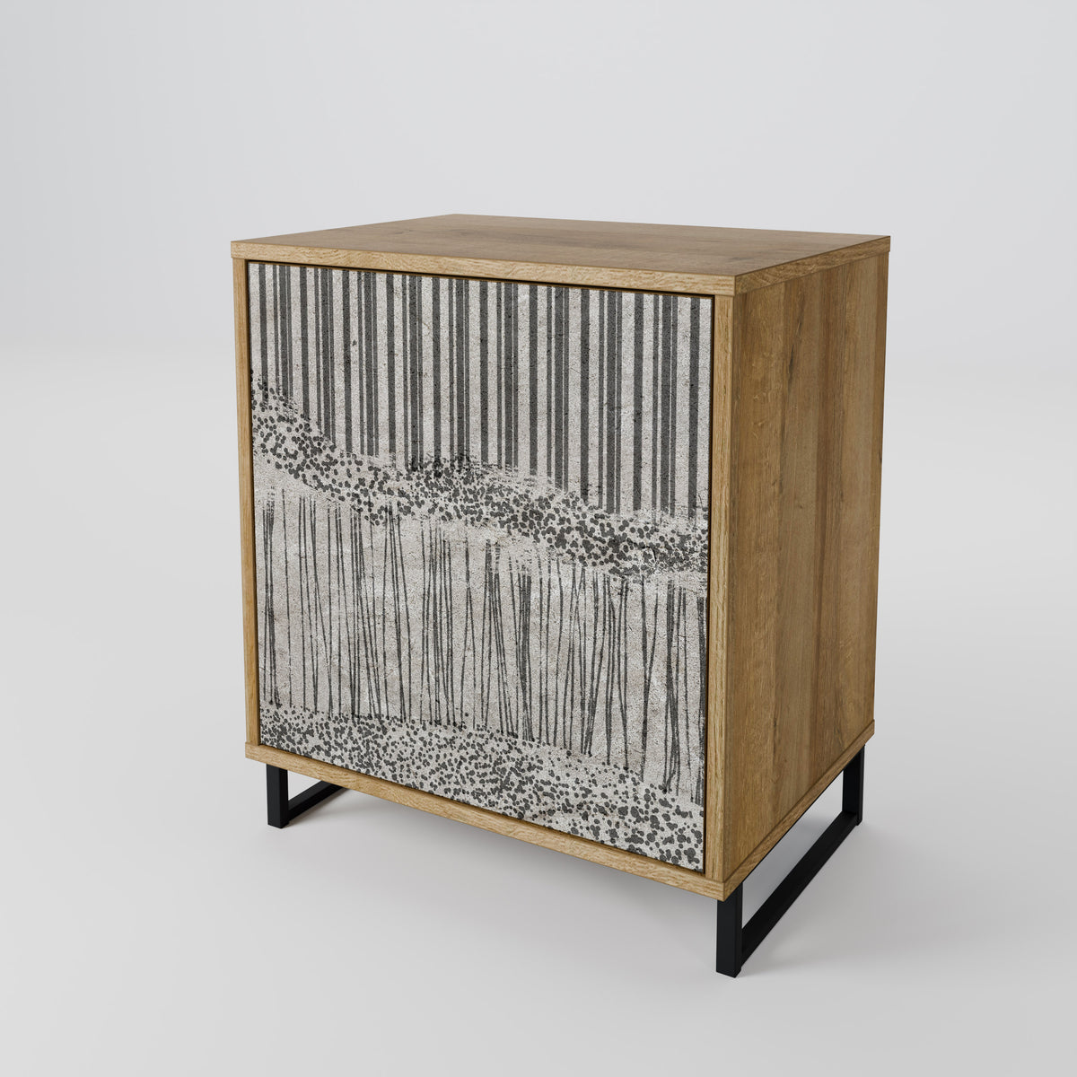 GRAIN LINES 1-Door Sideboard