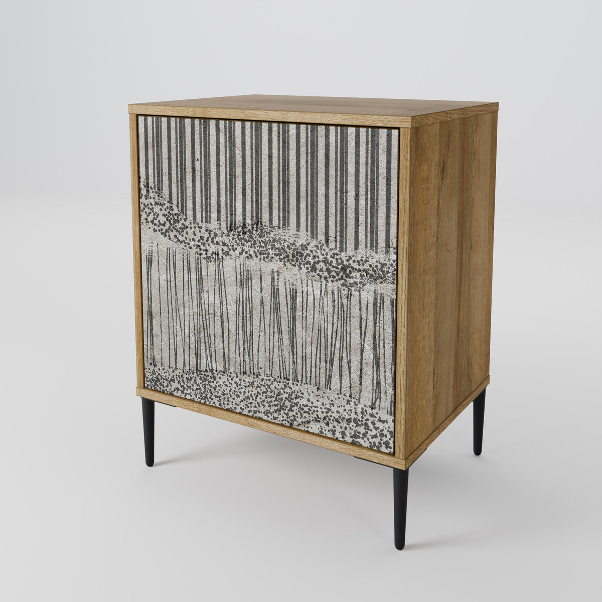 GRAIN LINES 1-Door Sideboard