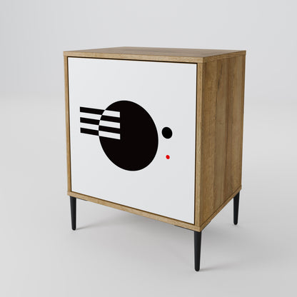 BLACK AND WHITE COMBINATION 1-Door Sideboard