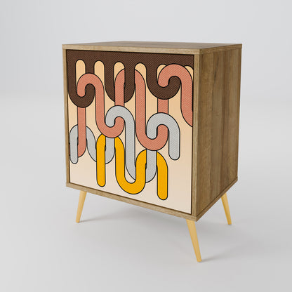COLORFUL STRINGS 1-Door Sideboard