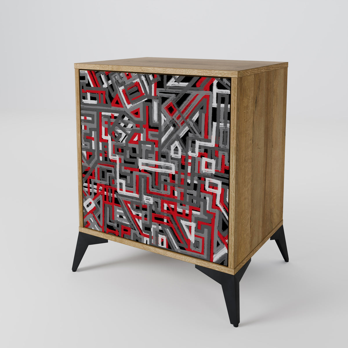 BROKEN LINES 1-Door Sideboard