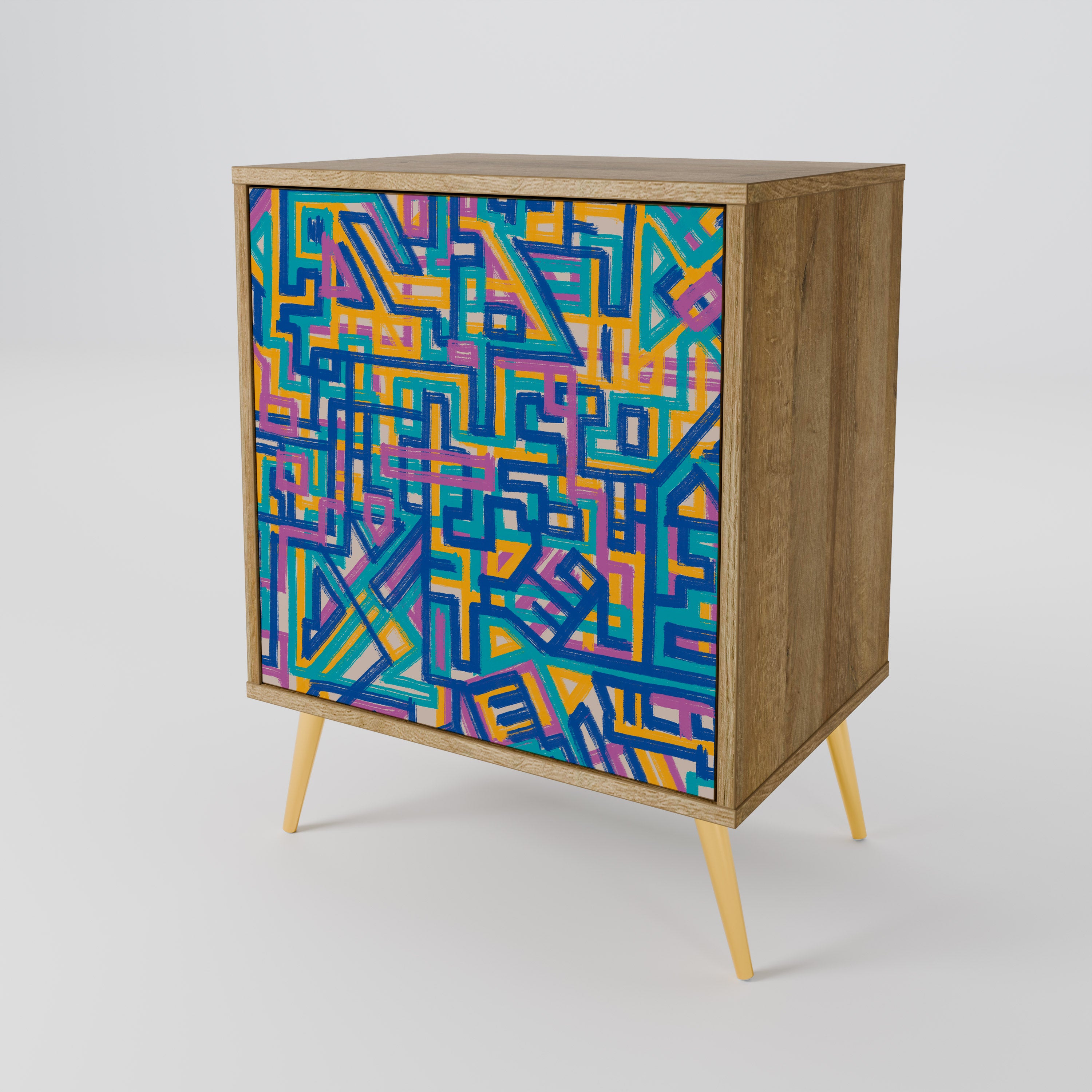 MEMORIES MAP 1-Door Sideboard