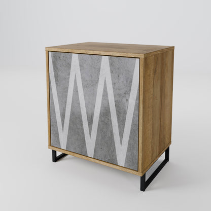 SOLID ZIG ZAG 1-Door Sideboard