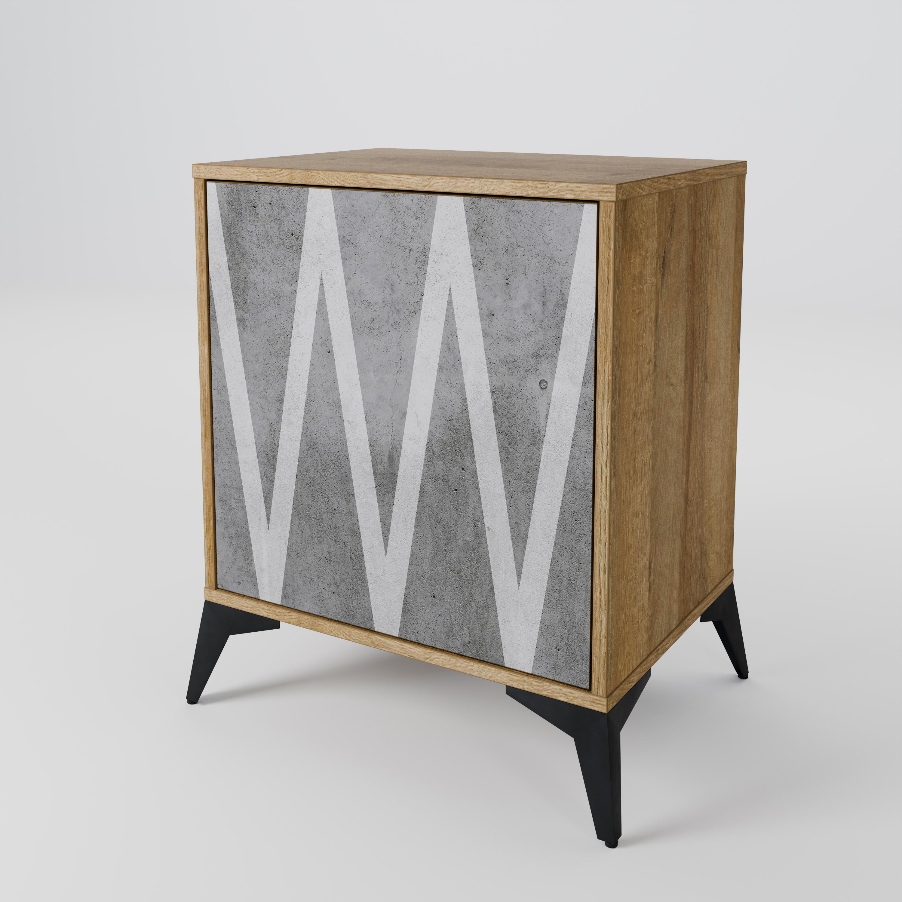 SOLID ZIG ZAG 1-Door Sideboard