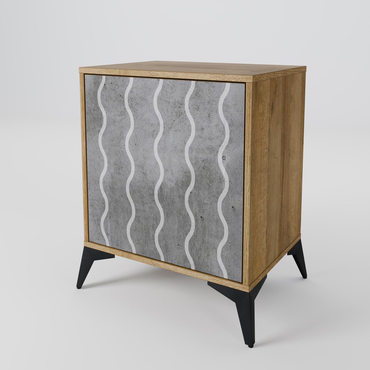 WAVES OF CONCRETE 1-Door Sideboard