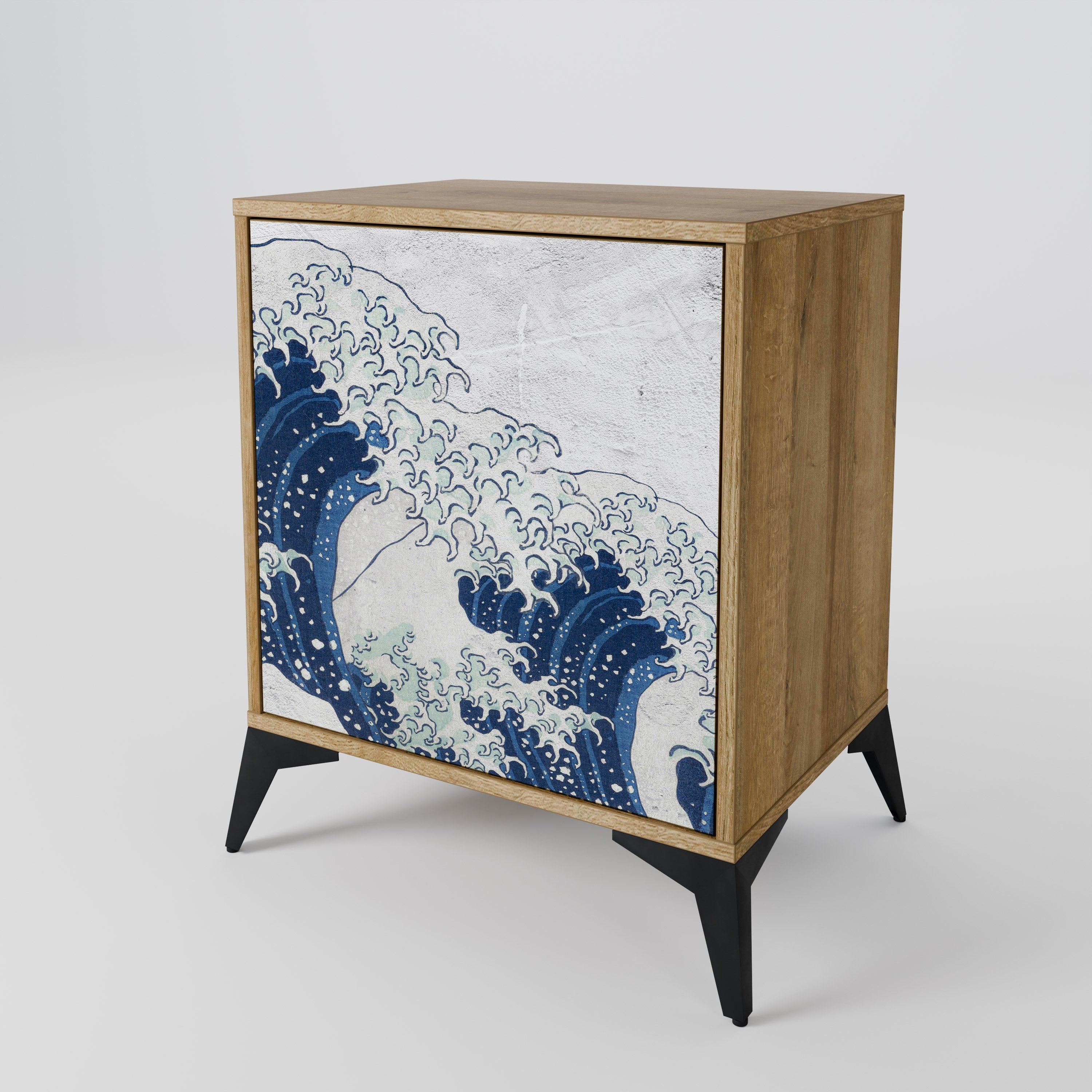 THE GREAT WAVE AT KANAGAWA 1-Door Sideboard