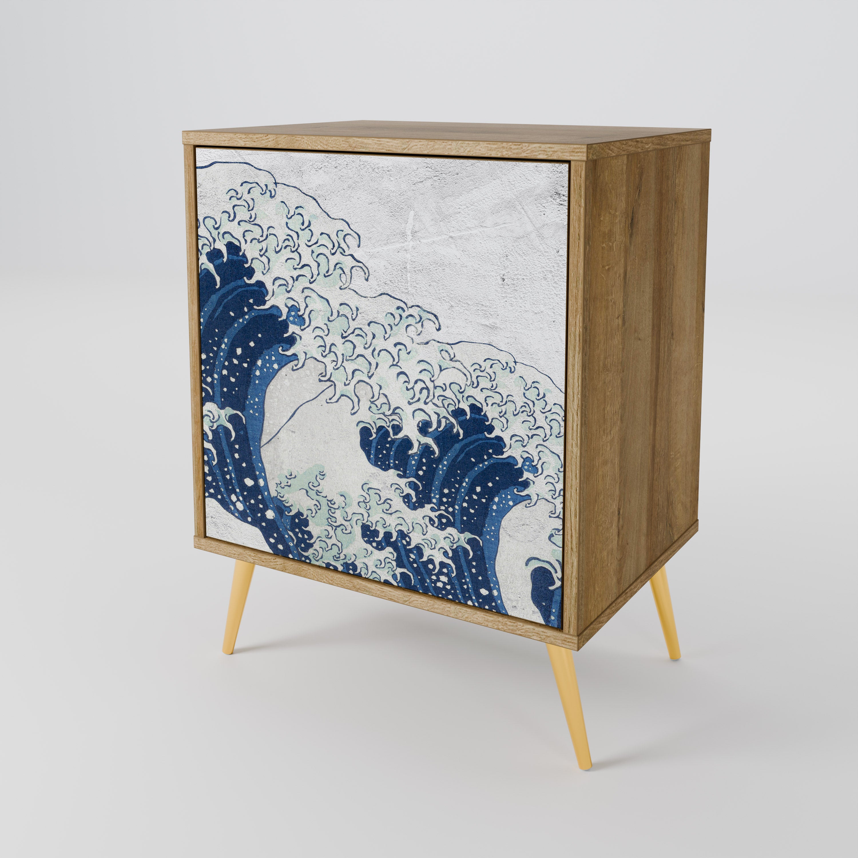 THE GREAT WAVE AT KANAGAWA 1-Door Sideboard