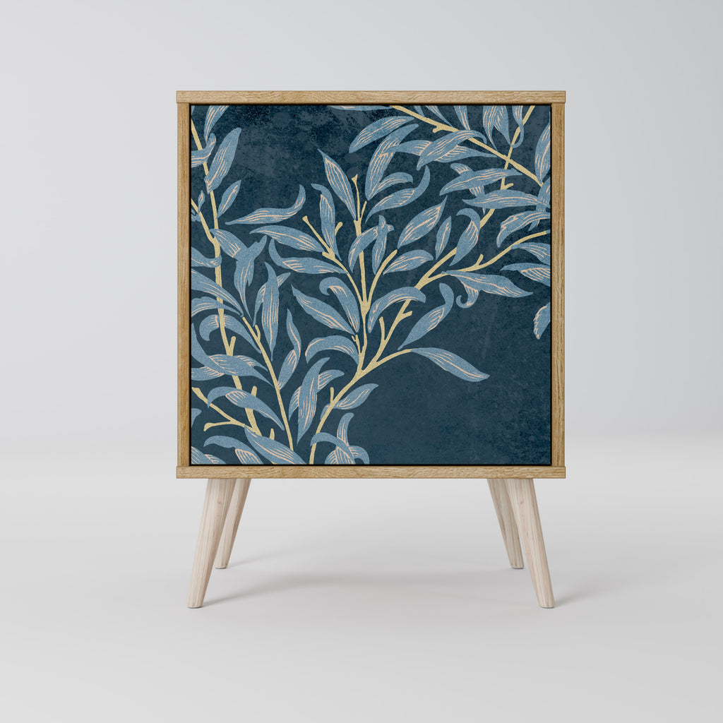 BLUE LEAVES 1-Door Sideboard