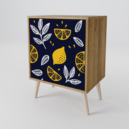 CITRUS BLACK AND WHITE 1-Door Sideboard