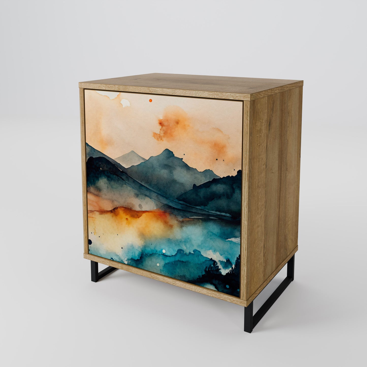 OMINOUS MOUNTAINS 1-Door Sideboard