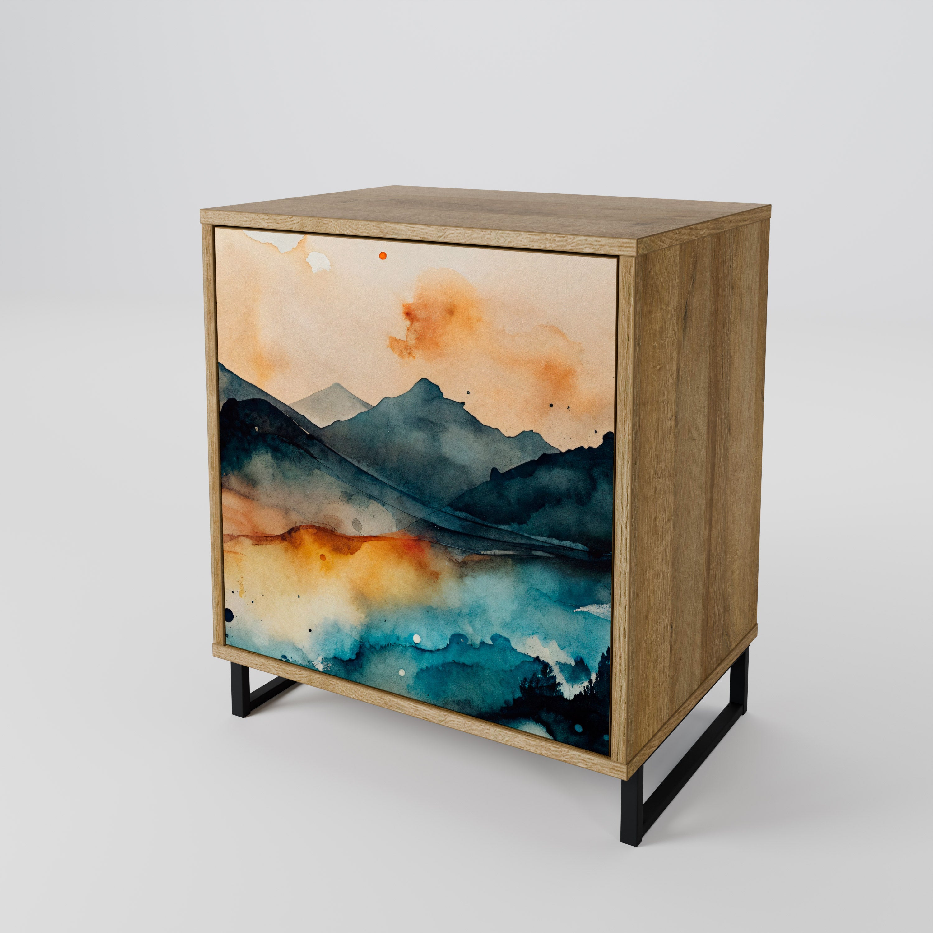 OMINOUS MOUNTAINS 1-Door Sideboard