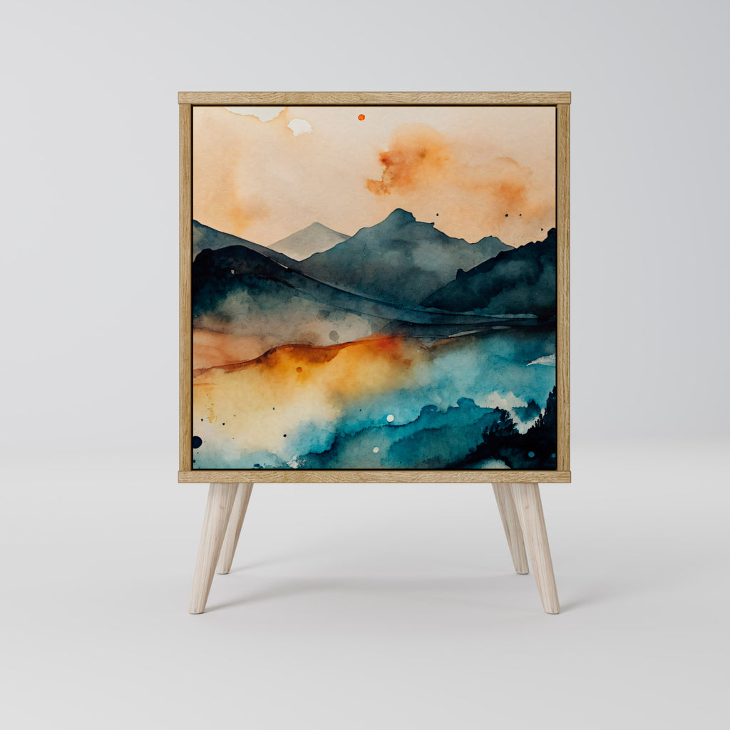 OMINOUS MOUNTAINS 1-Door Sideboard