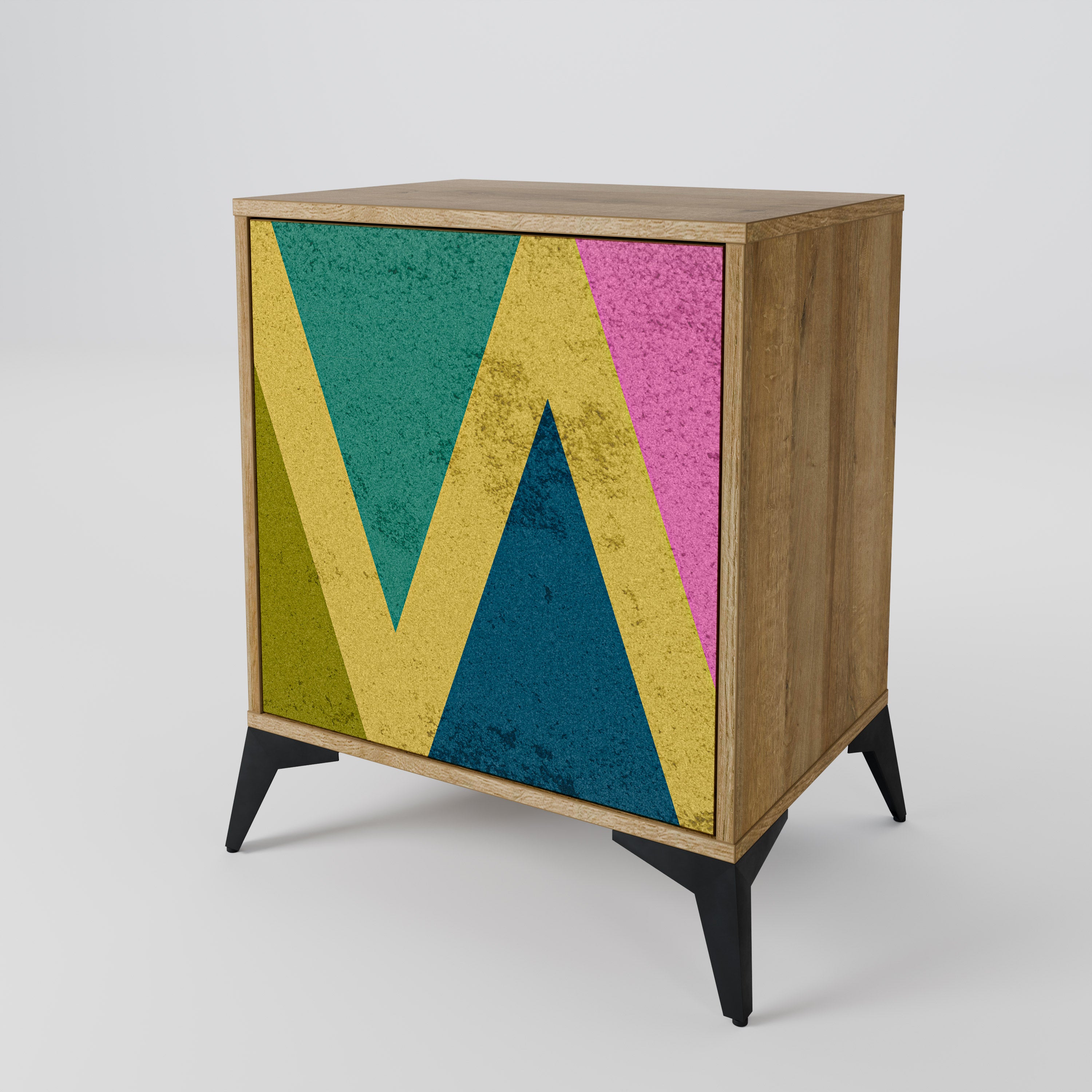 COLORFUL TRIANGLES 1-Door Sideboard