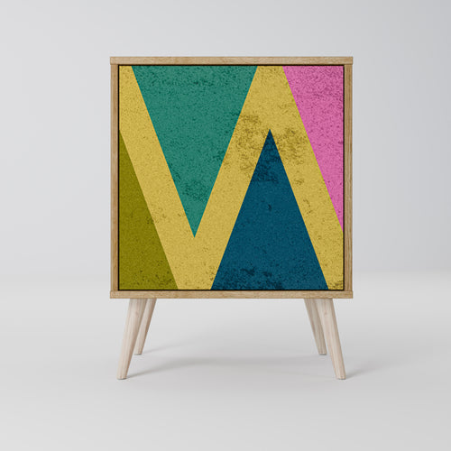 COLORFUL TRIANGLES 1-Door Sideboard