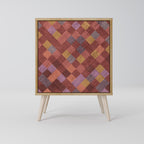 PAINTED SQUARES 1-Door Sideboard