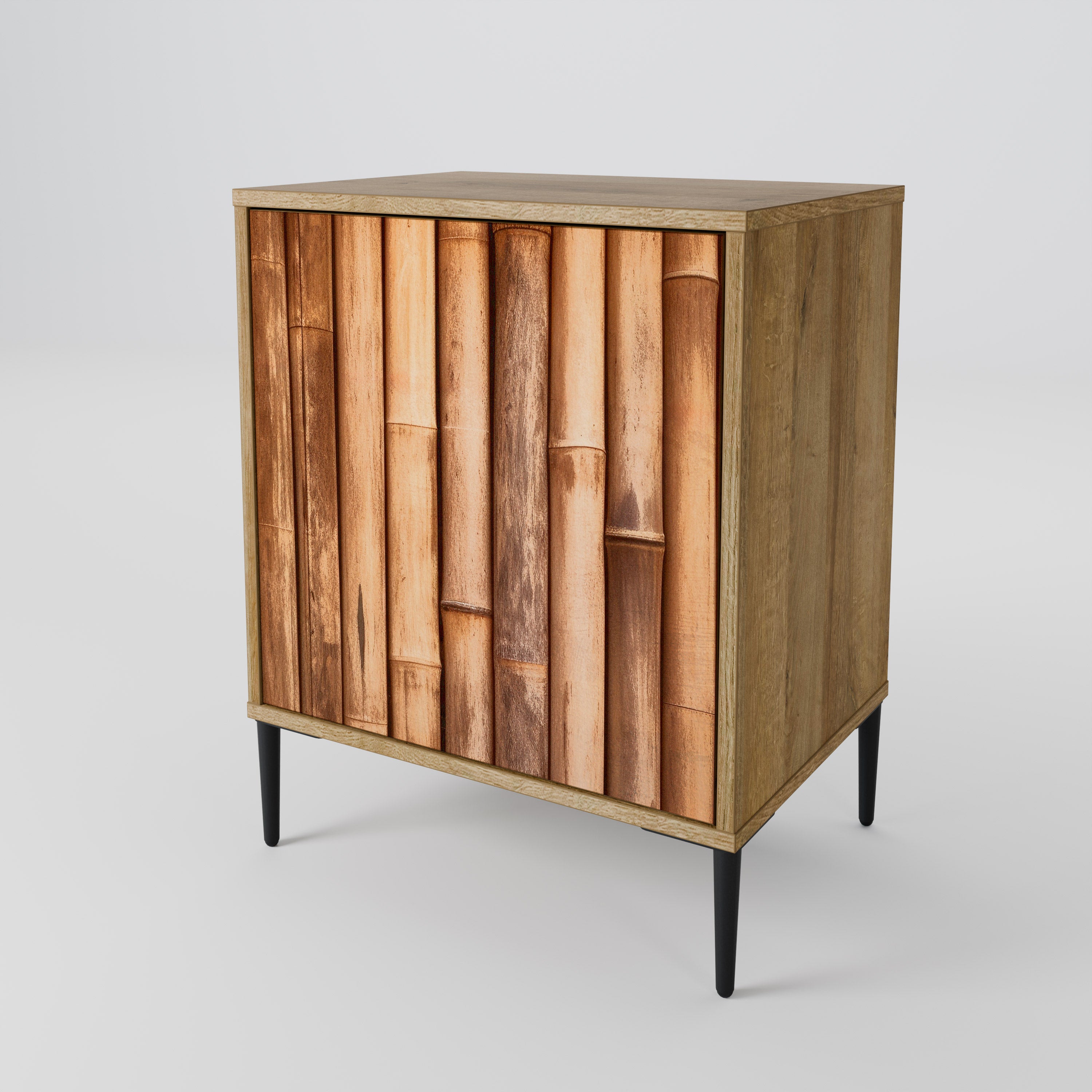 NATURAL WOOD 1-Door Sideboard