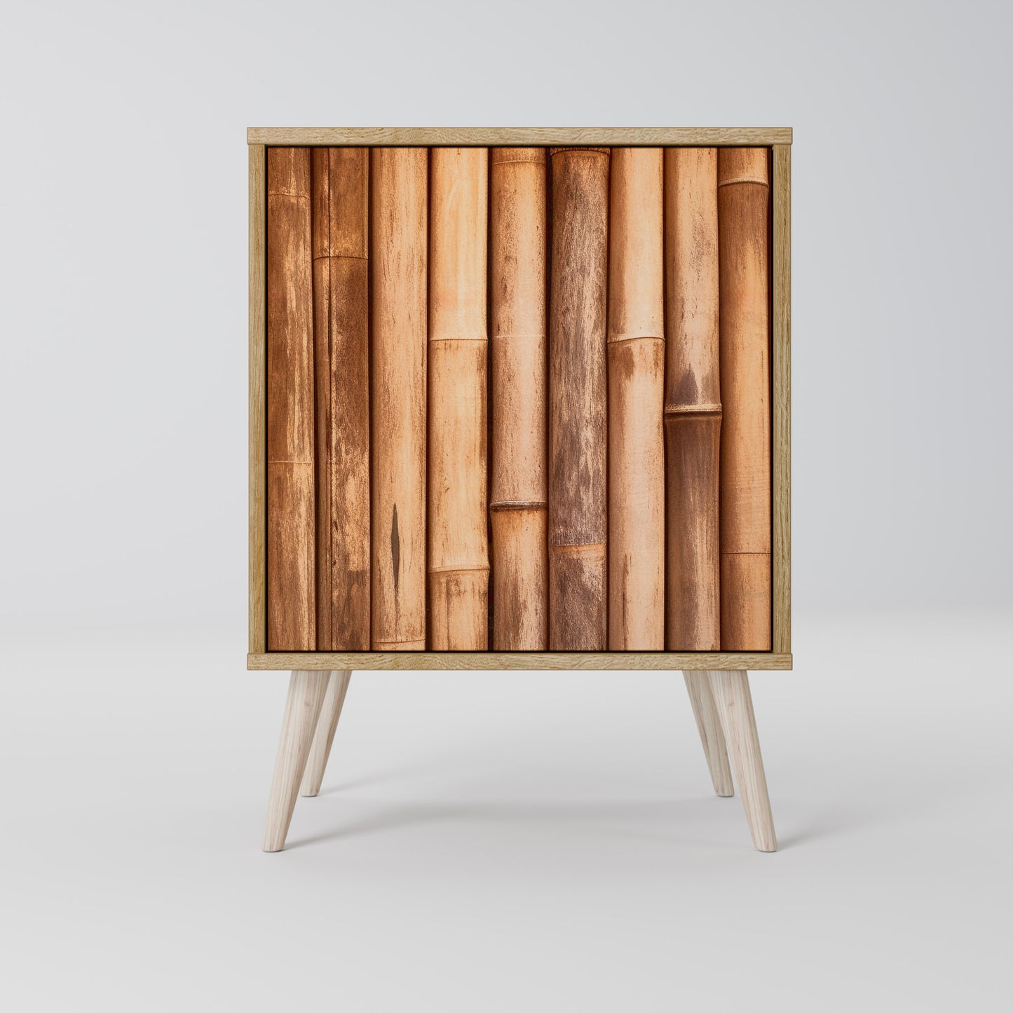 NATURAL WOOD 1-Door Sideboard