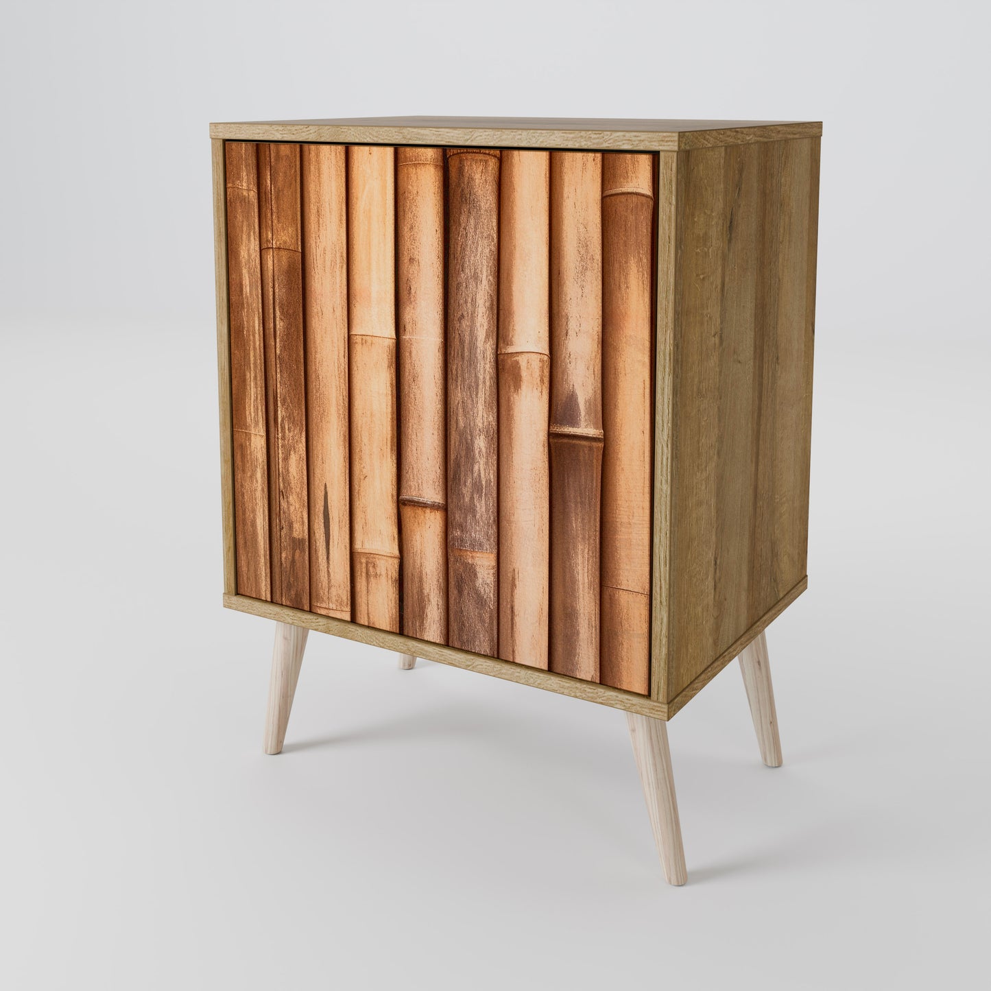 NATURAL WOOD 1-Door Sideboard