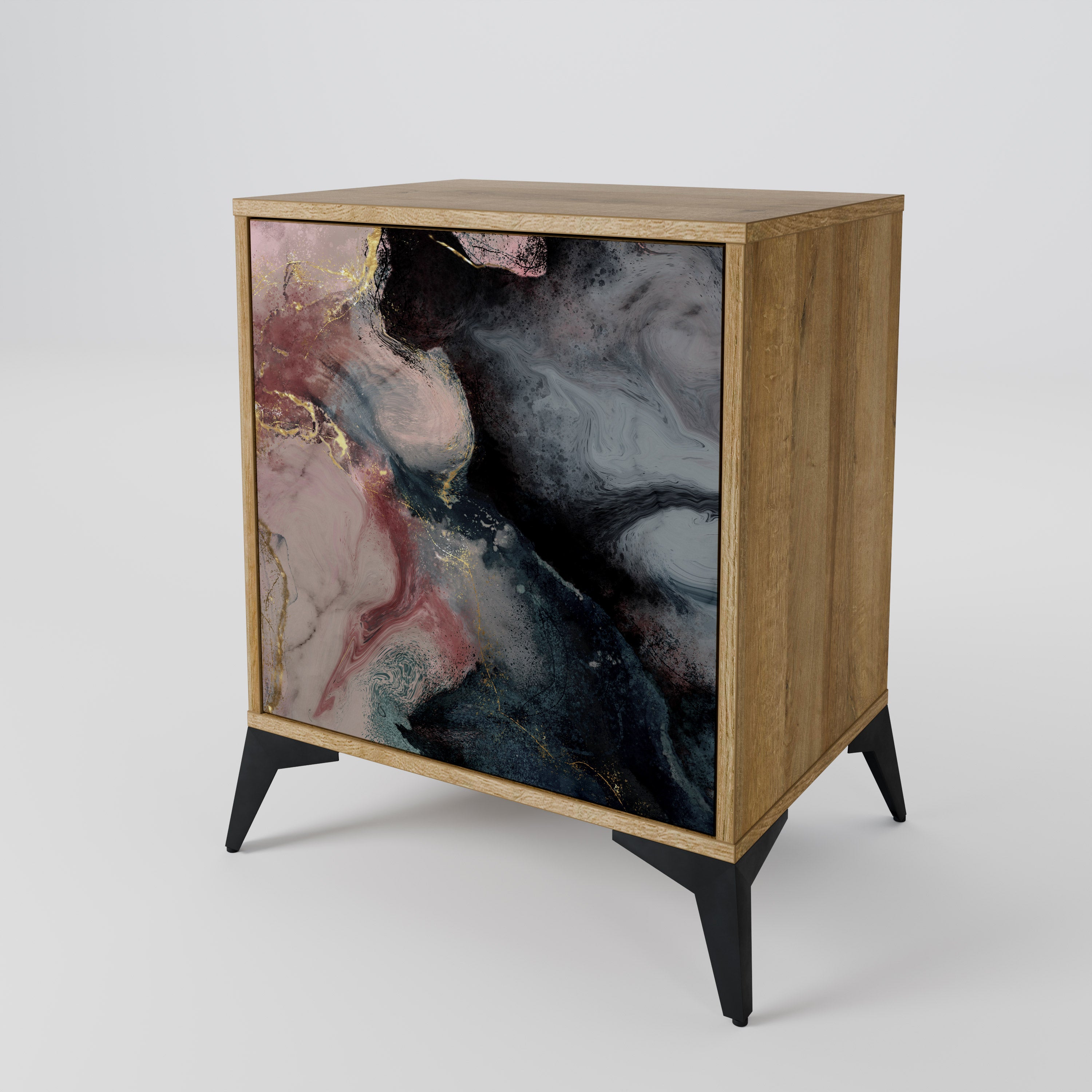 GILDED SWIRLS 1-Door Sideboard