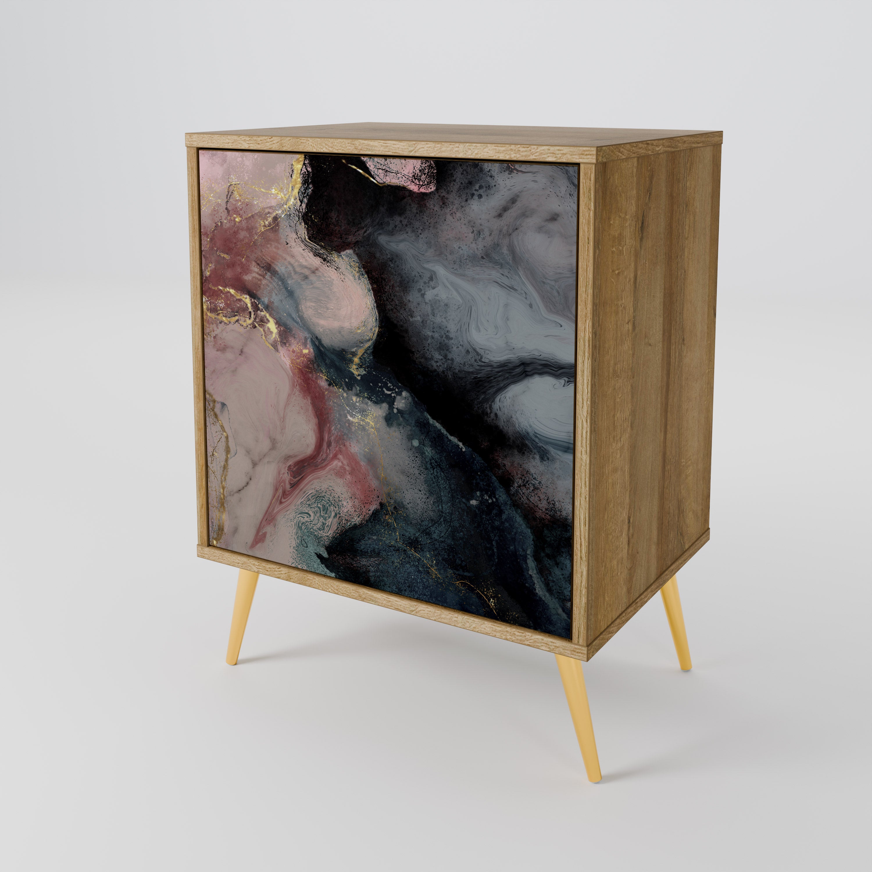 GILDED SWIRLS 1-Door Sideboard