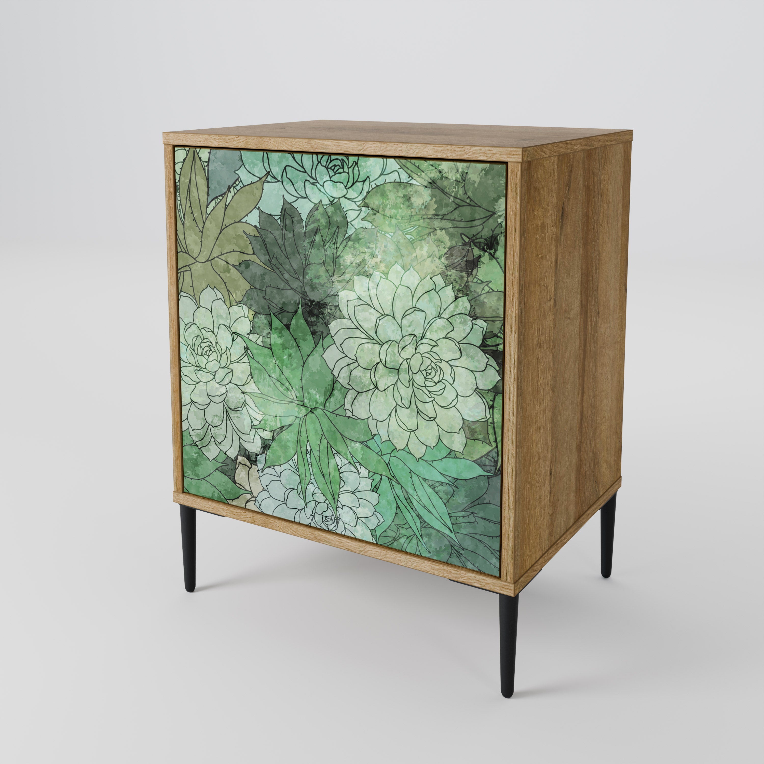 SUCCULENT CLUSTER 1-Door Sideboard