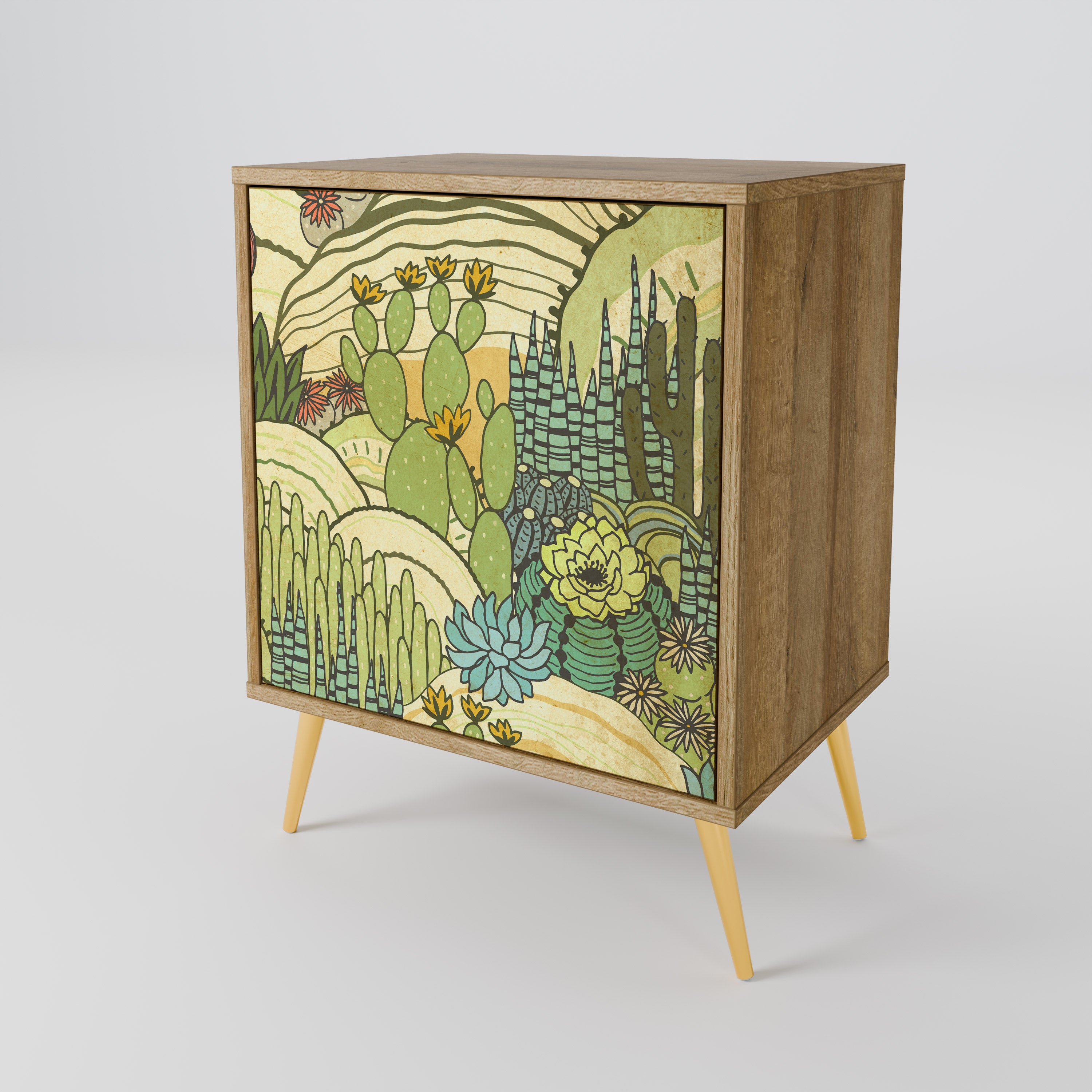 SUCCULENTS KALEIDOSCOPE 1-Door Sideboard