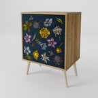 FLOWERS ON NAVY BLUE 1-Door Sideboard