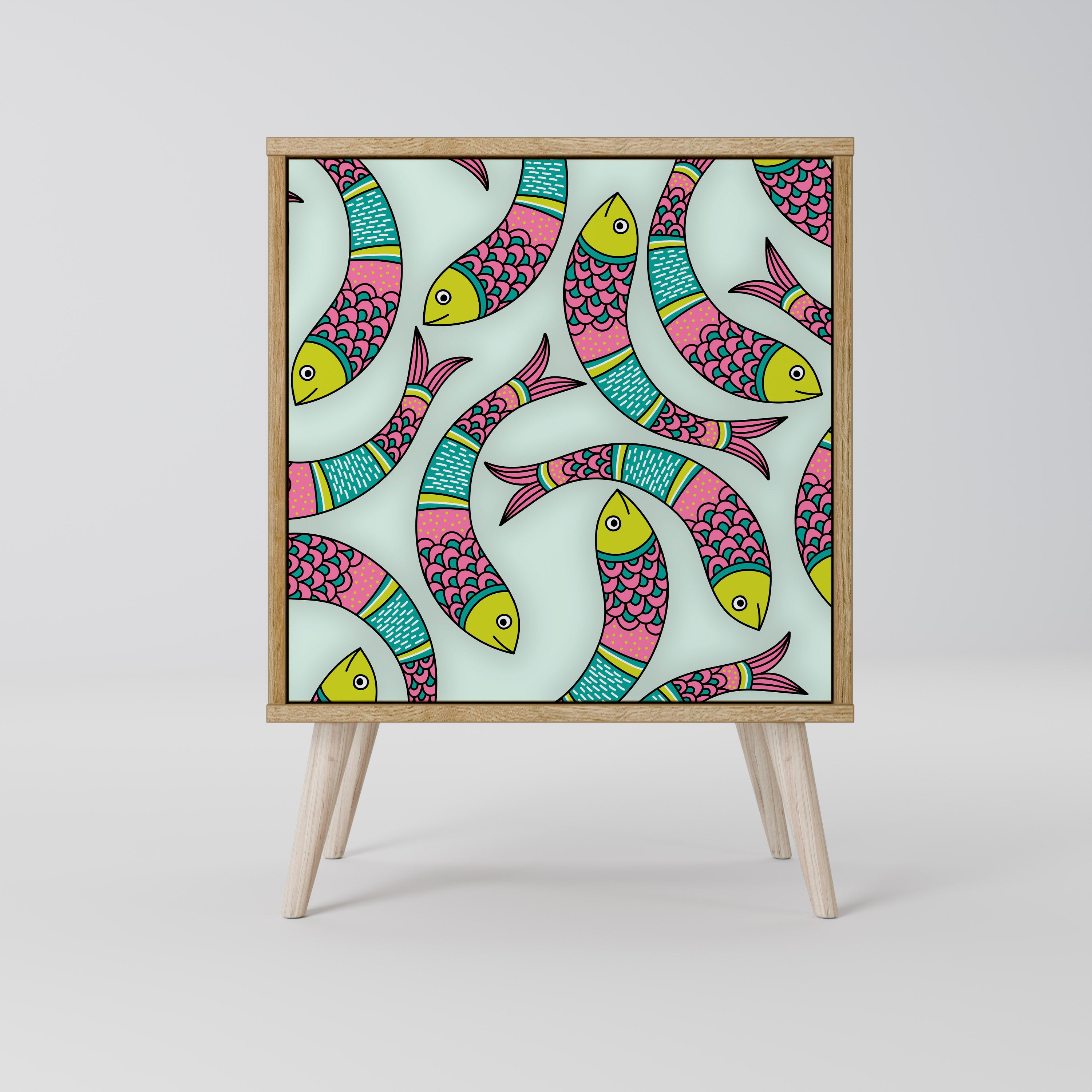 INDIAN FISH 1-Door Sideboard