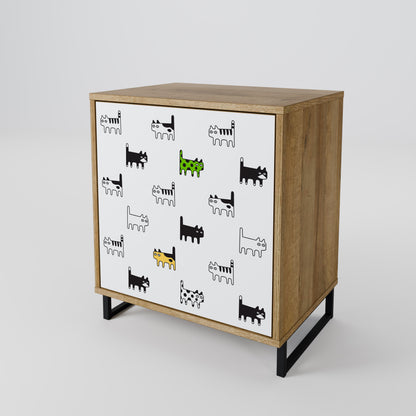 CATS COMPILATION 1-Door Sideboard
