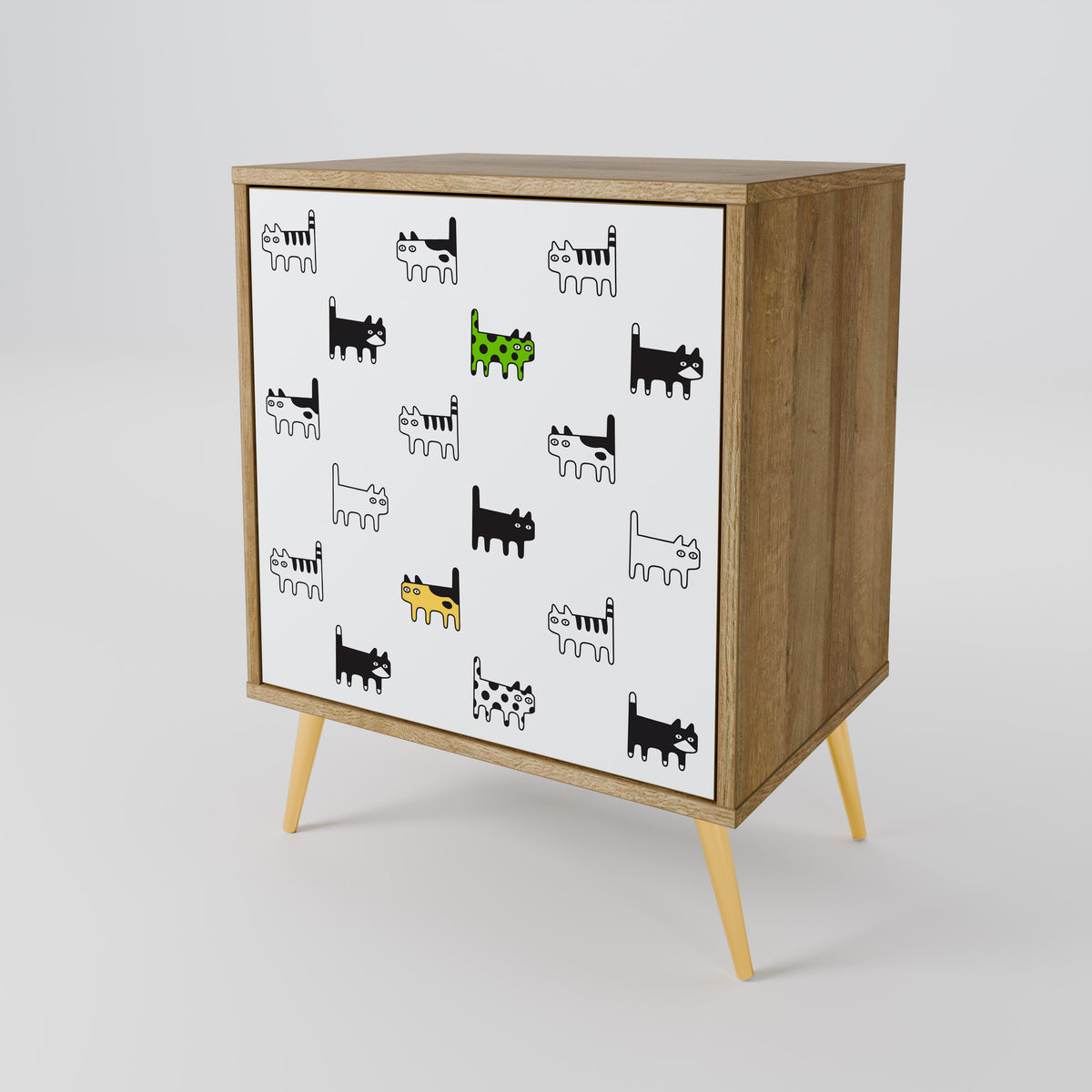 CATS COMPILATION 1-Door Sideboard