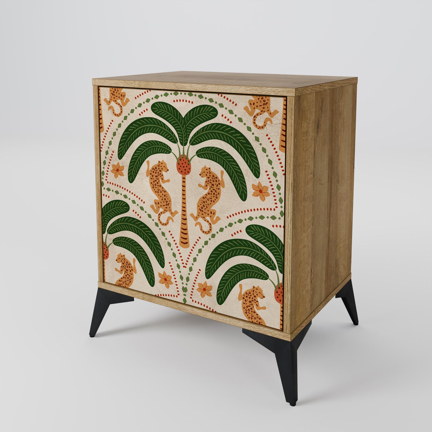 DANCING PREDATORS 1-Door Sideboard
