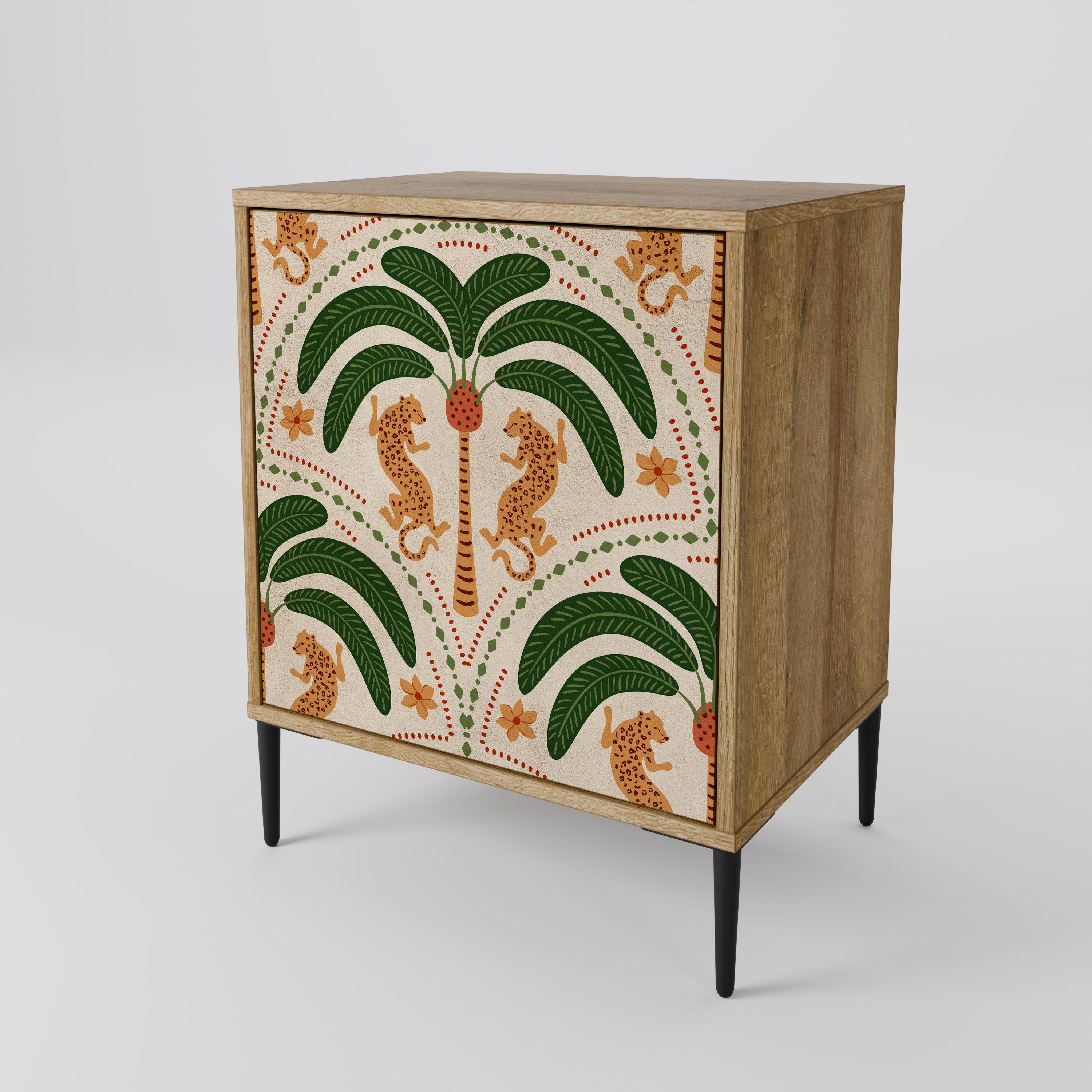 DANCING PREDATORS 1-Door Sideboard