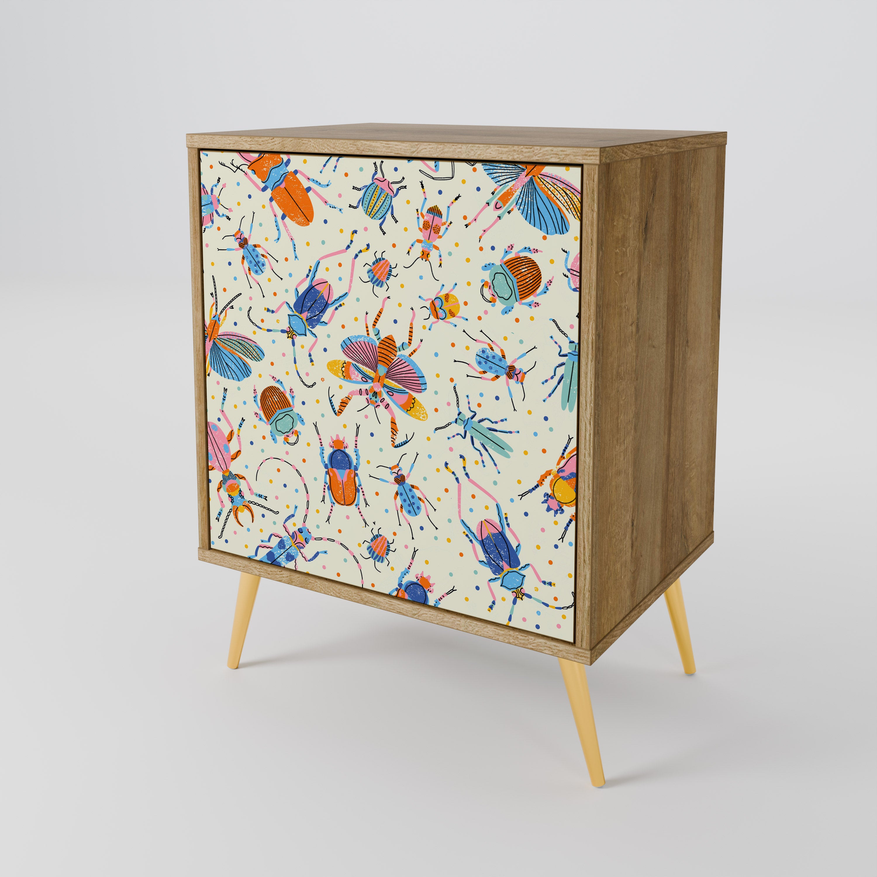COLORFUL INSECTS 1-Door Sideboard