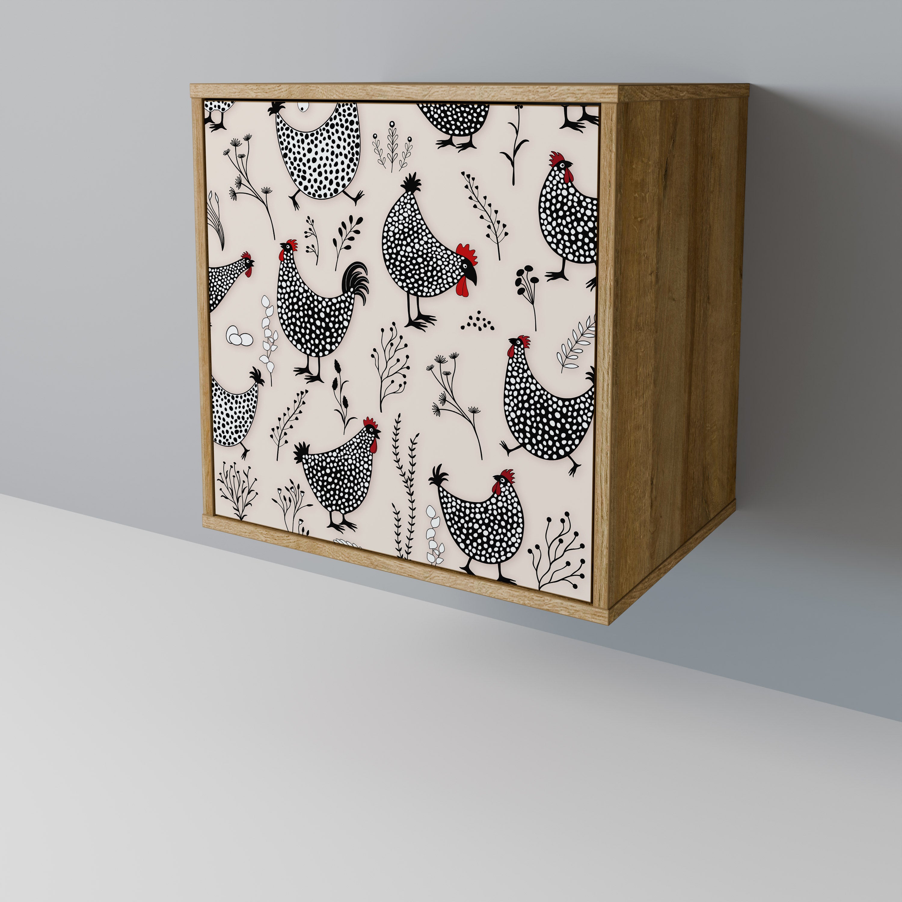 HAPPY HENS 1-Door Sideboard