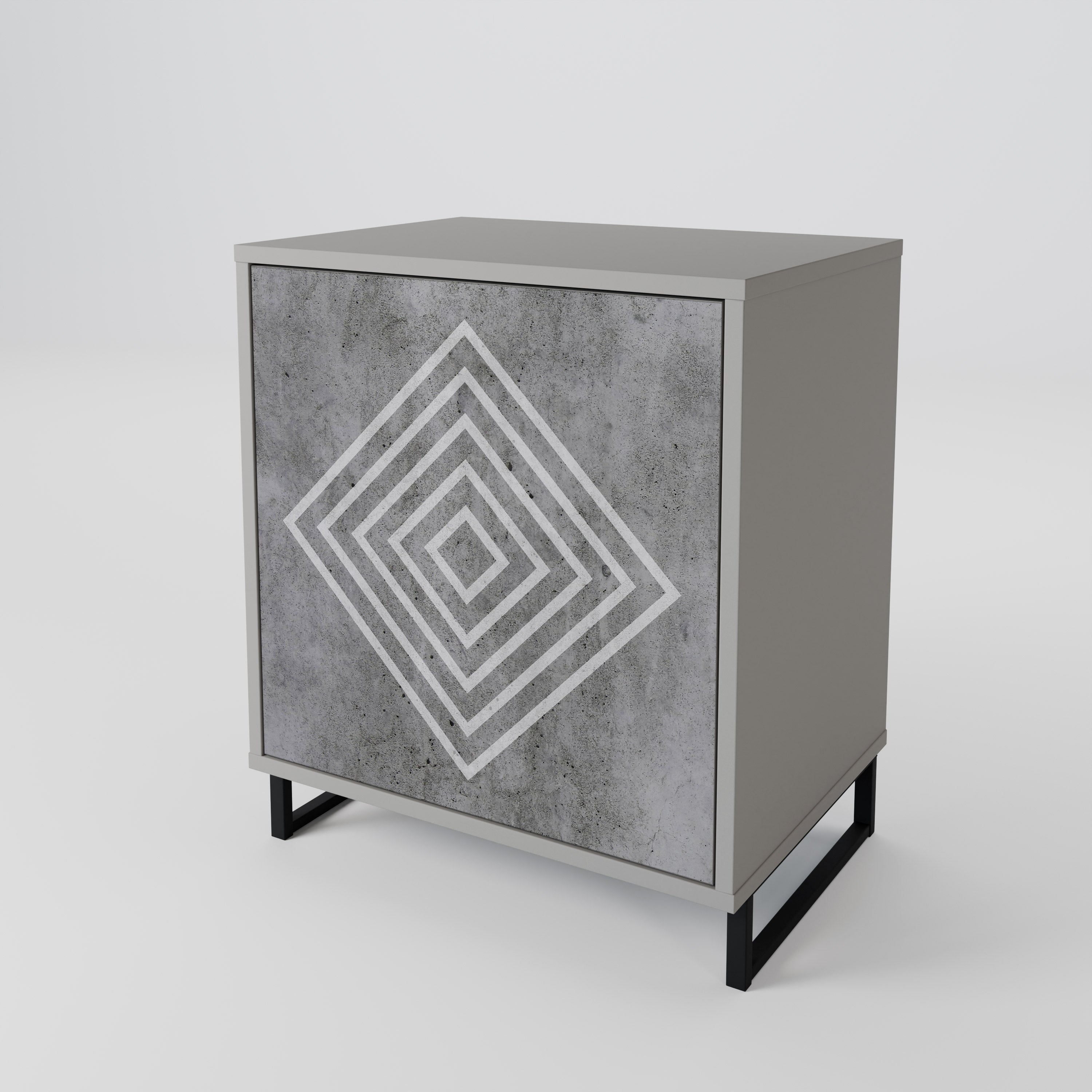 POLYGONAL ARTISTRY 1-Door Sideboard