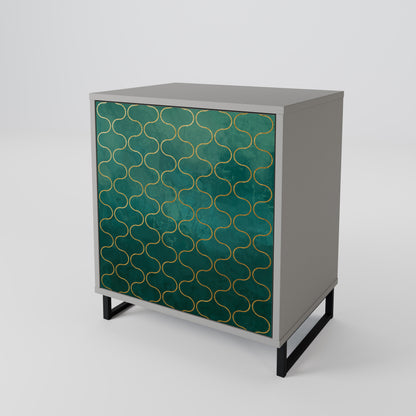 TESSELATED GREENERY 1-Door Sideboard