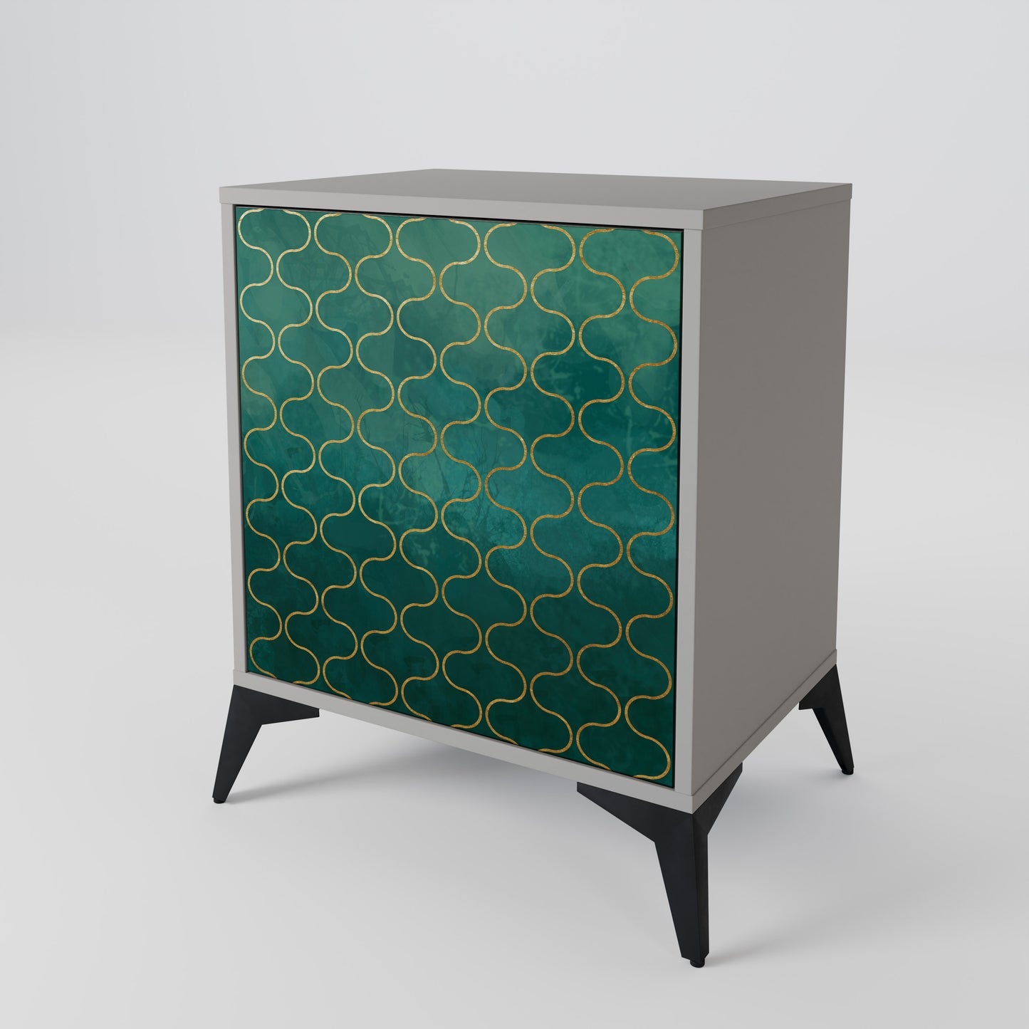 TESSELATED GREENERY 1-Door Sideboard