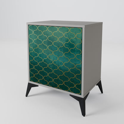 TESSELATED GREENERY 1-Door Sideboard