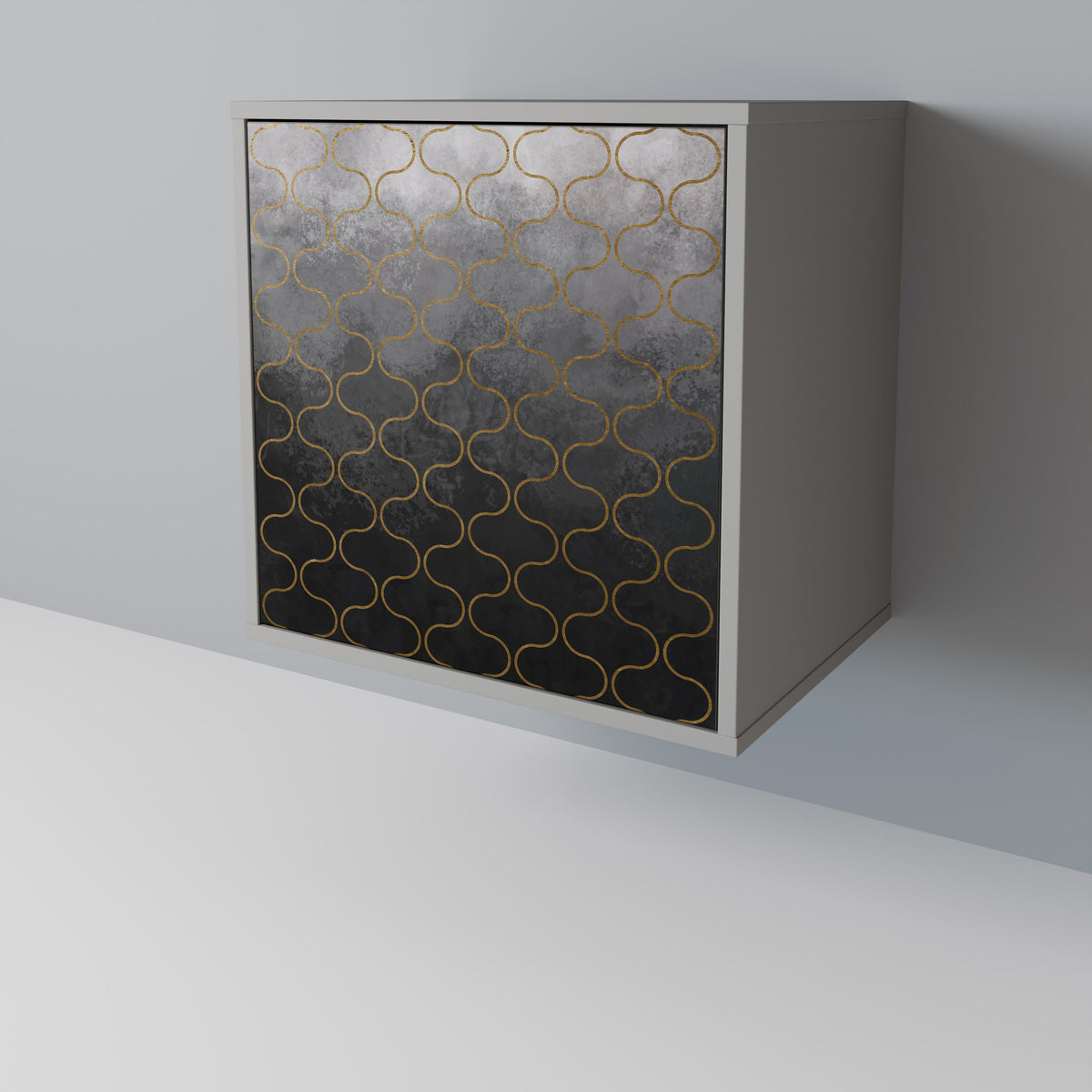 TESSELATED GRAYISH 1-Door Sideboard