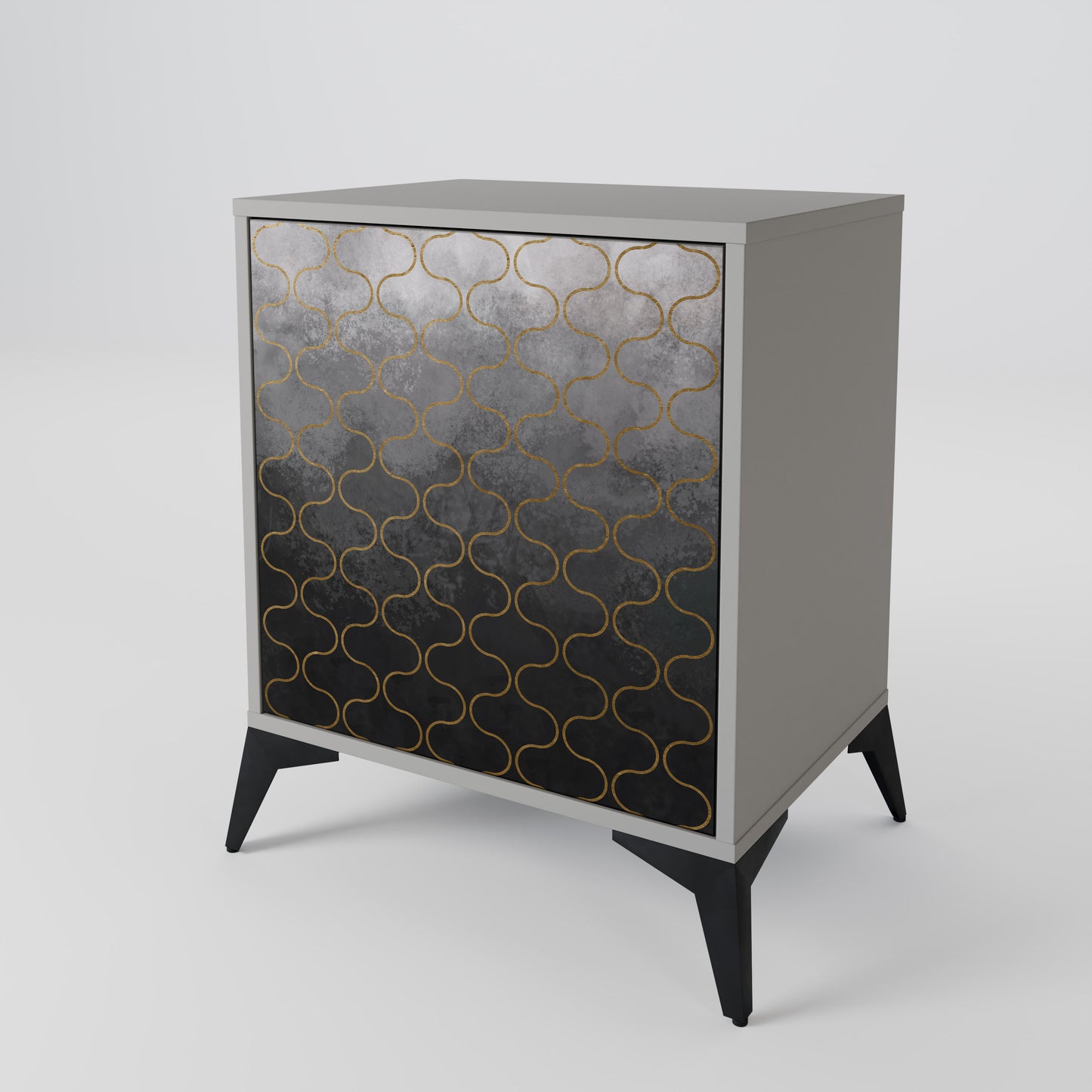 TESSELATED GRAYISH 1-Door Sideboard